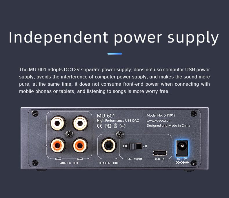 Apos Audio xDuoo DAC (Digital-to-Analog Converter) xDuoo MU-601 Desktop DAC (Apos Certified)