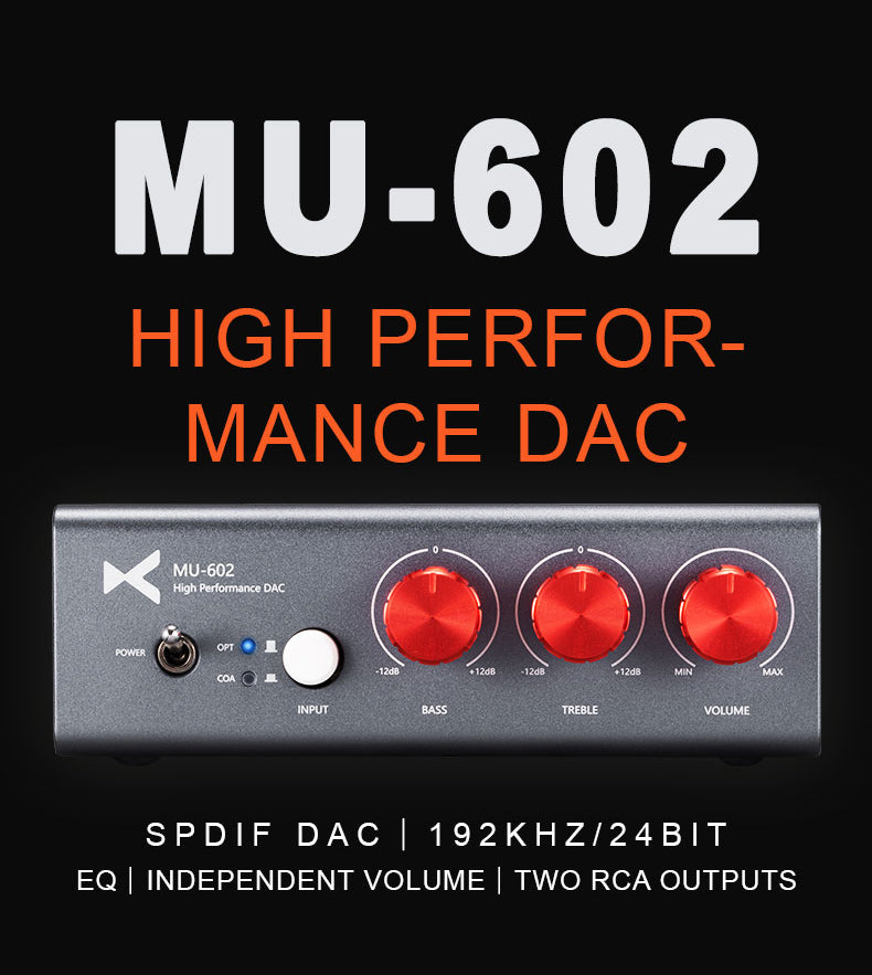 Apos Audio xDuoo DAC (Digital-to-Analog Converter) xDuoo MU-602 SPDIF DAC (Apos Certified)