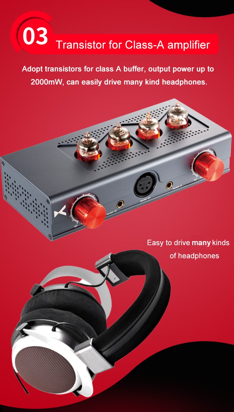 Apos Audio xDuoo Headphone Amp (Tube) xDuoo MT-604 Balanced Tube Headphone Amplifier