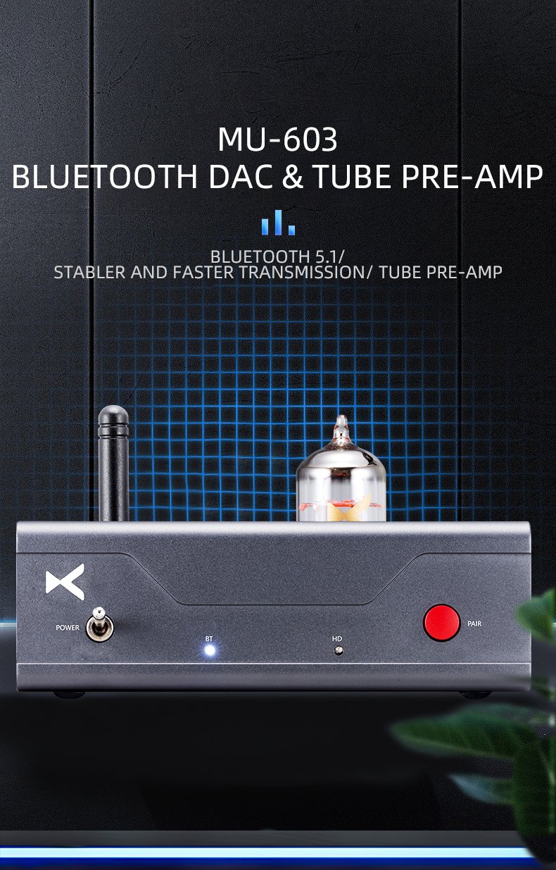 Apos Audio xDuoo Headphone Amp (Tube) xDuoo MU-603 Bluetooth DAC/Tube Preamplifier