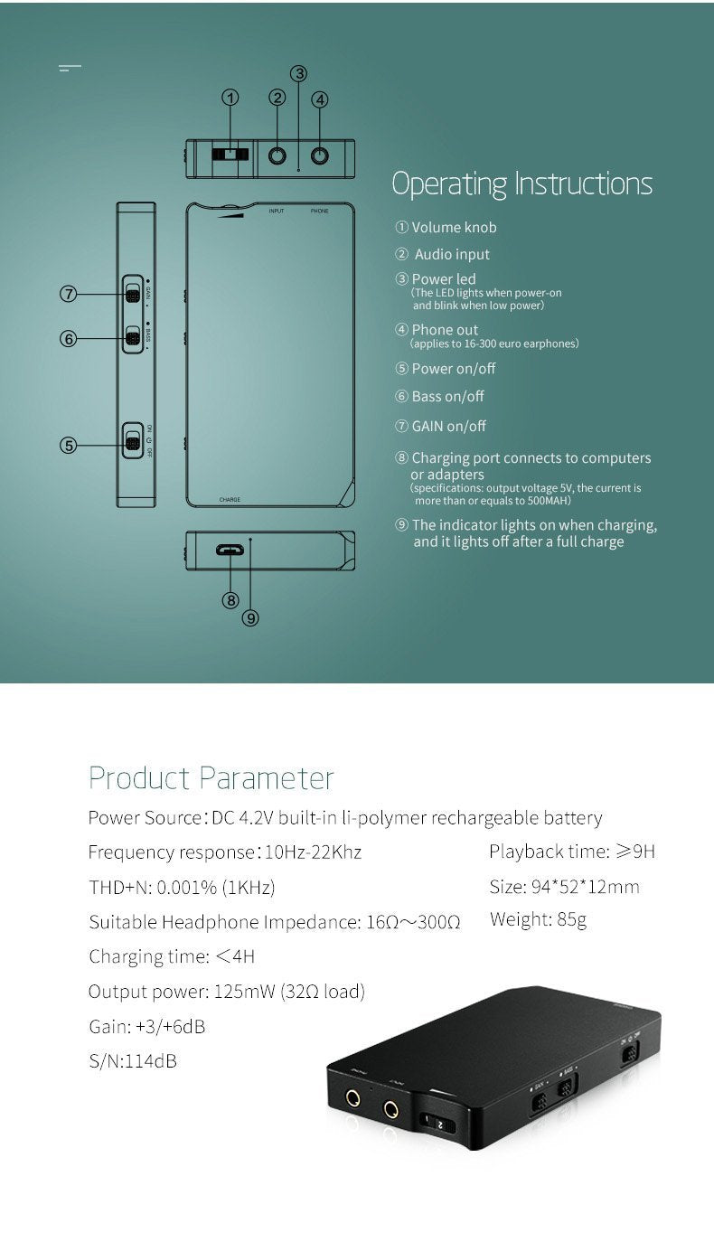 Apos Audio xDuoo | 乂度 Headphone Amp xDuoo XQ-20 Headphone Amp