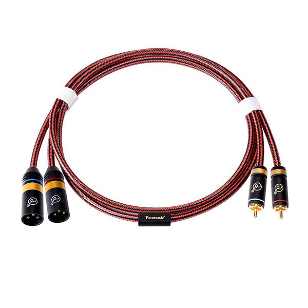 ZY 2RCA to 2XLR-M Signal Line Zy-396 Cable